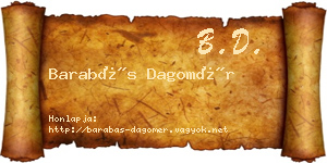 Barabás Dagomér névjegykártya